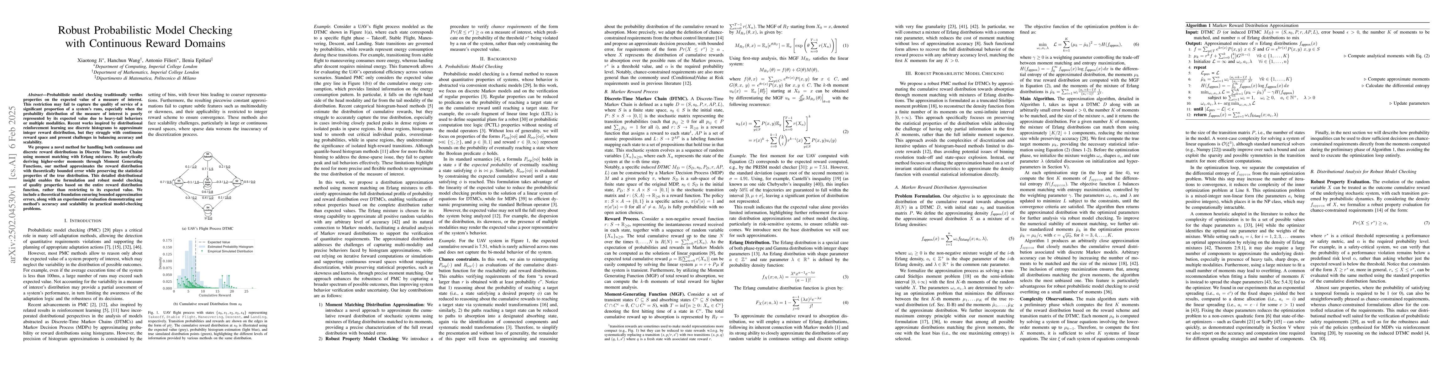 Thumbnail for Robust Probabilistic Model Checking with Continuous Reward Domains