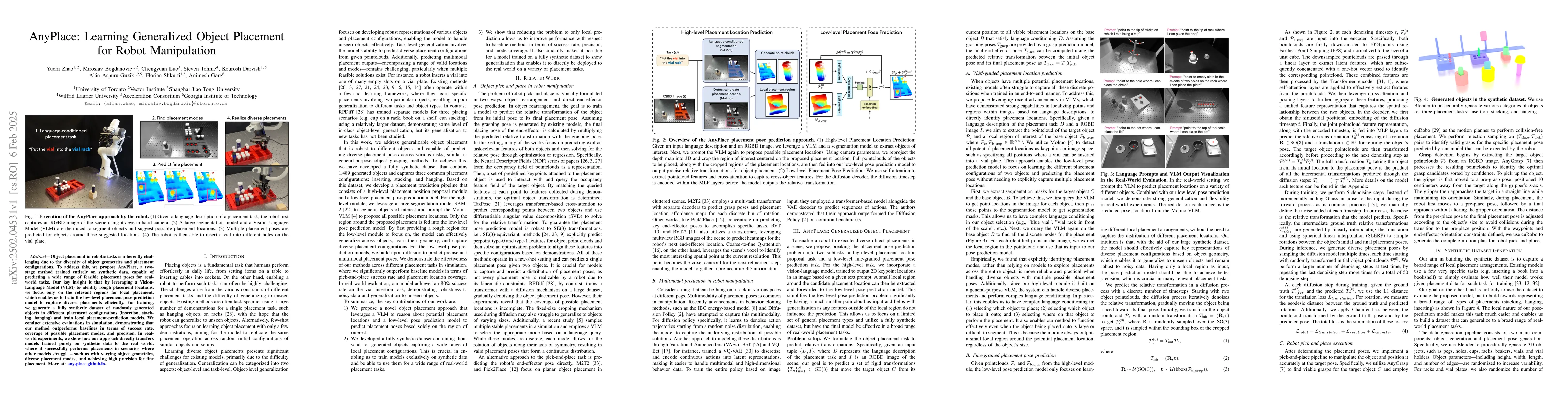 Thumbnail for AnyPlace: Learning Generalized Object Placement for Robot Manipulation