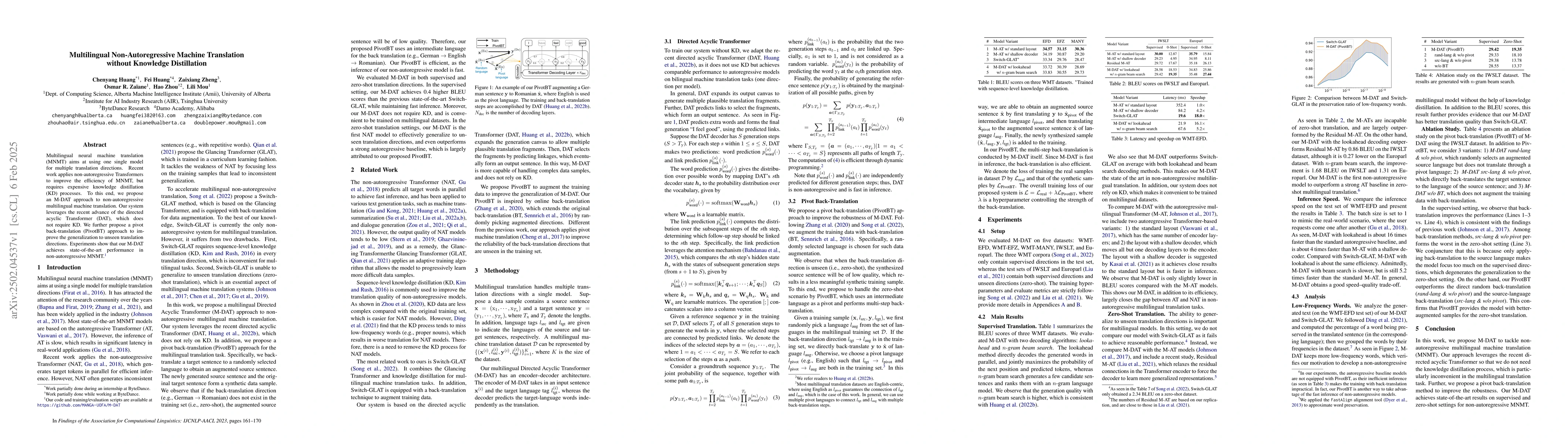 Thumbnail for Multilingual Non-Autoregressive Machine Translation without Knowledge
  Distillation