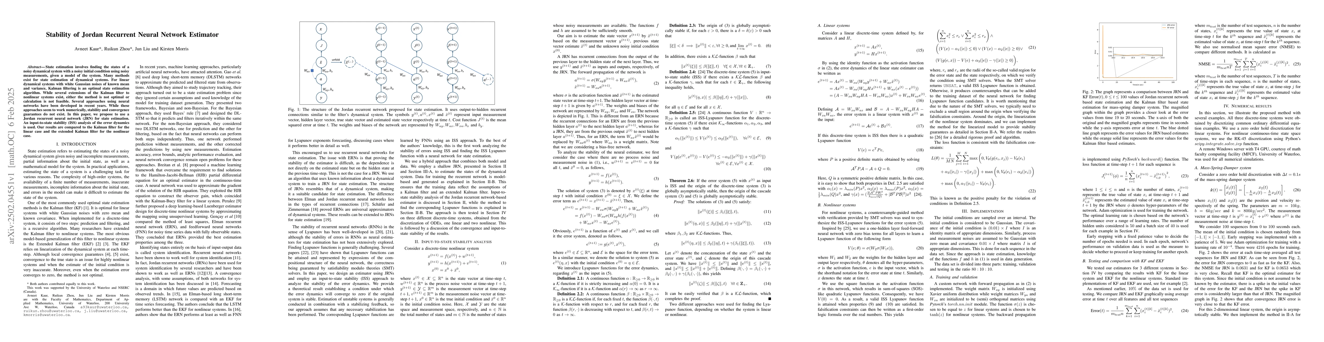 Thumbnail for Stability of Jordan Recurrent Neural Network Estimator