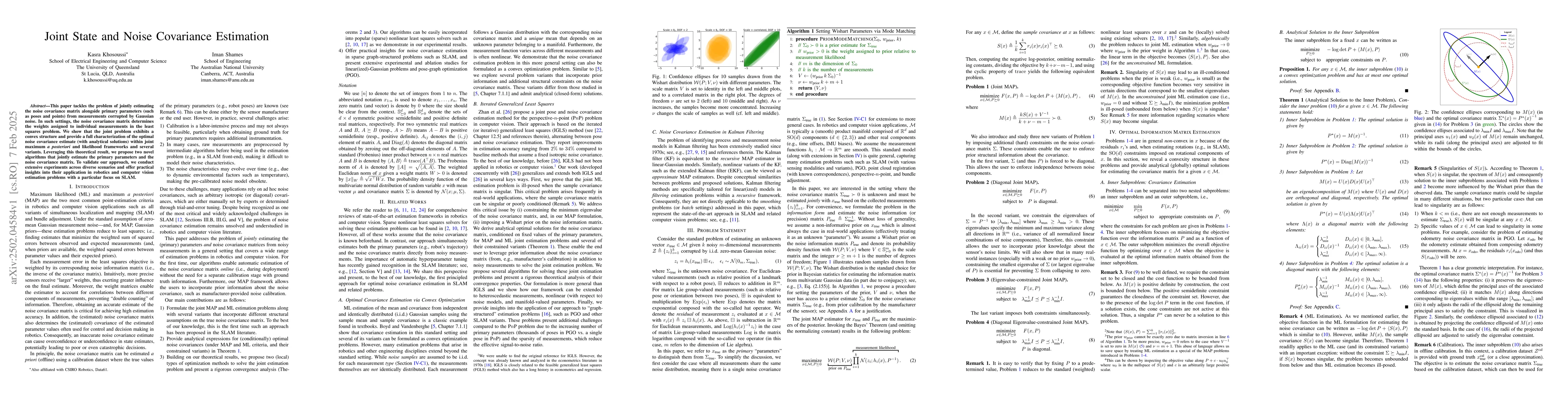 Thumbnail for Joint State and Noise Covariance Estimation
