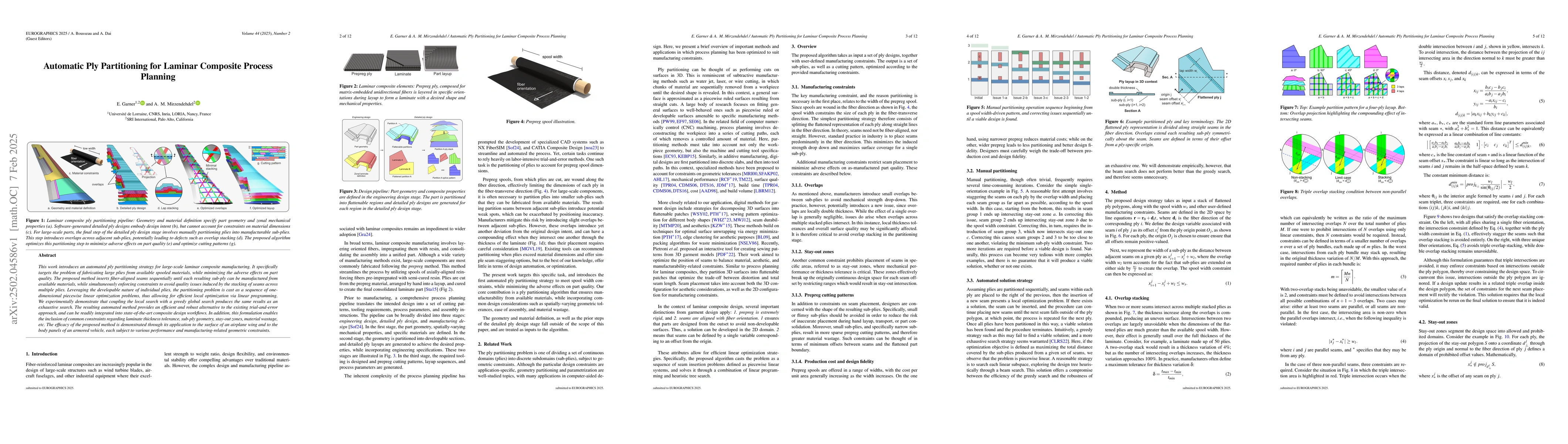 Thumbnail for Automatic Ply Partitioning for Laminar Composite Process Planning