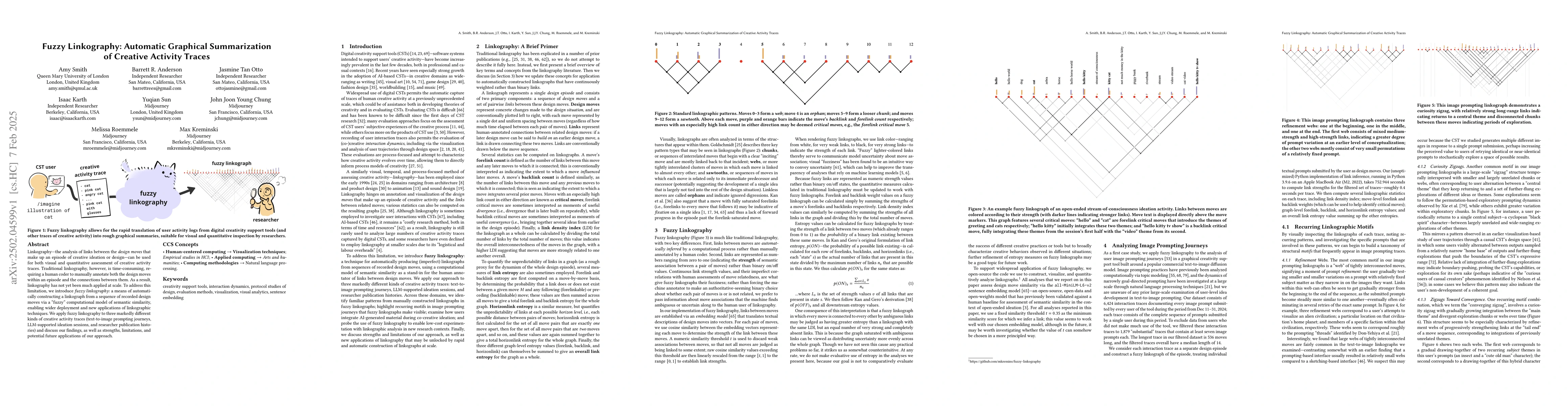 Thumbnail for Fuzzy Linkography: Automatic Graphical Summarization of Creative
  Activity Traces
