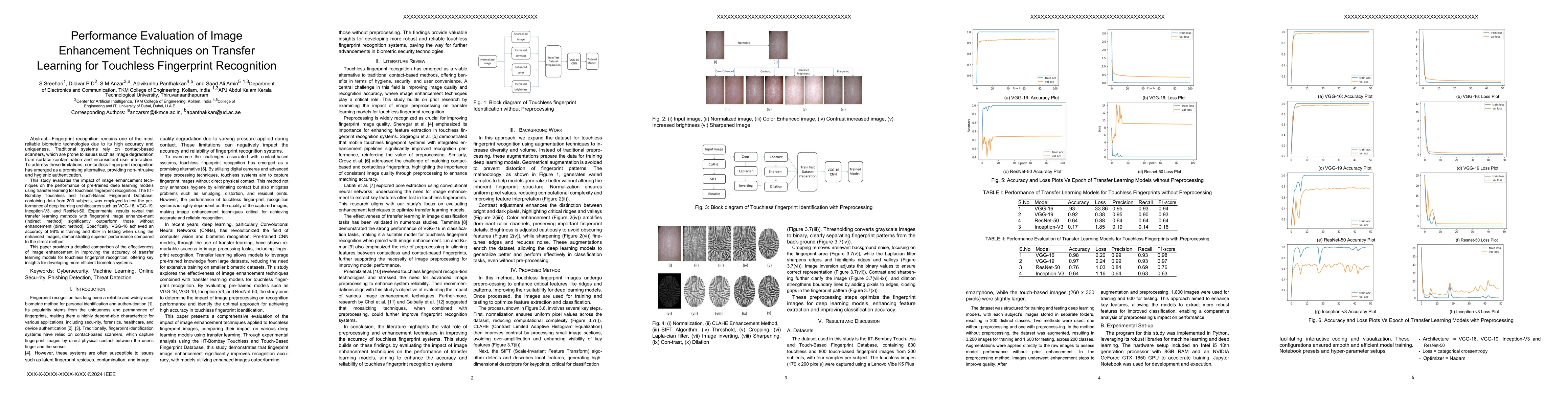 Thumbnail for Performance Evaluation of Image Enhancement Techniques on Transfer
  Learning for Touchless Fingerprint Recognition
