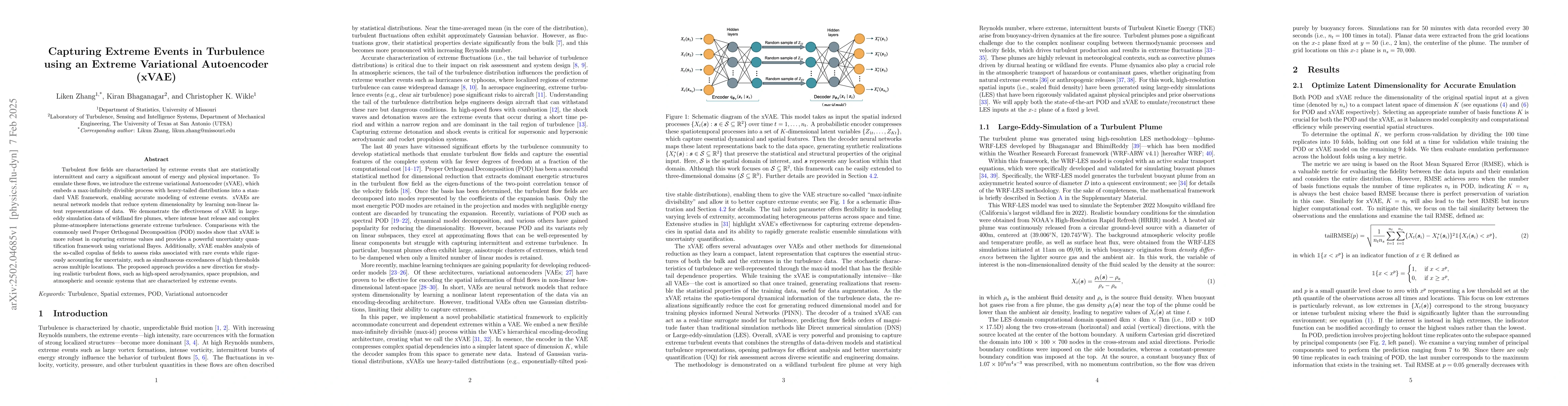 Thumbnail for Capturing Extreme Events in Turbulence using an Extreme Variational
  Autoencoder (xVAE)