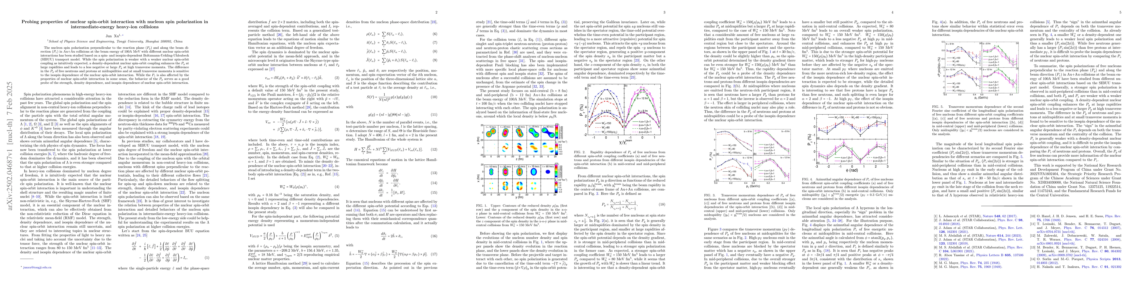 Thumbnail for Probing properties of nuclear spin-orbit interaction with nucleon spin
  polarization in intermediate-energy heavy-ion collisions