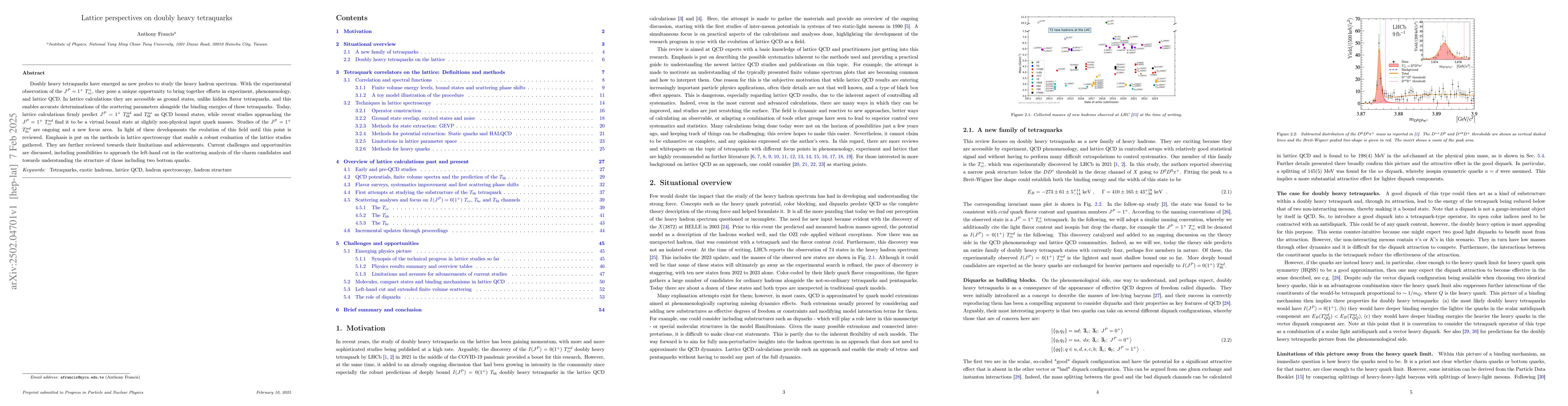 Thumbnail for Lattice perspectives on doubly heavy tetraquarks
