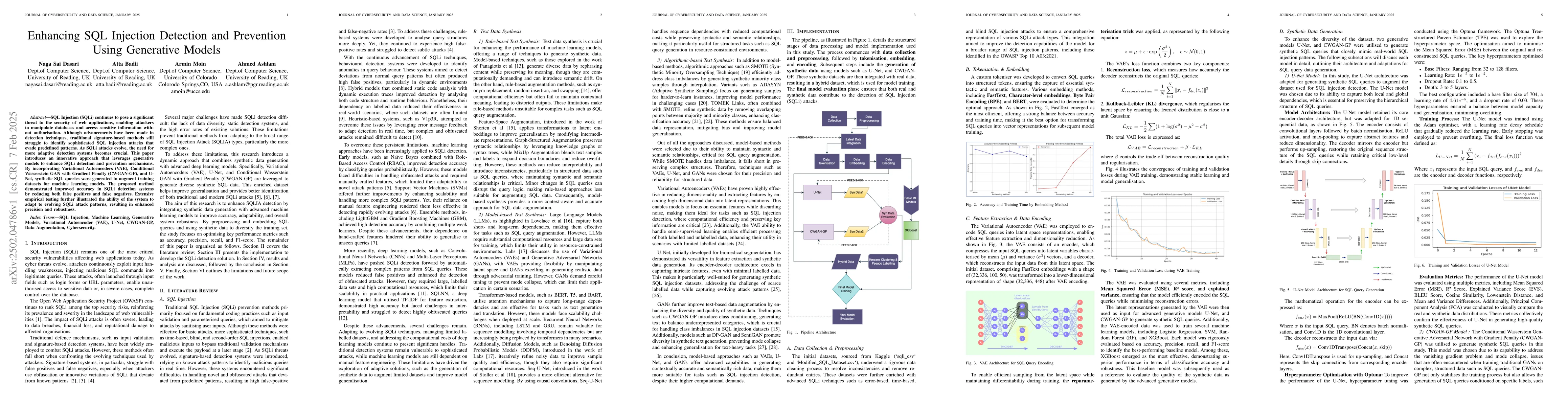 Thumbnail for Enhancing SQL Injection Detection and Prevention Using Generative Models