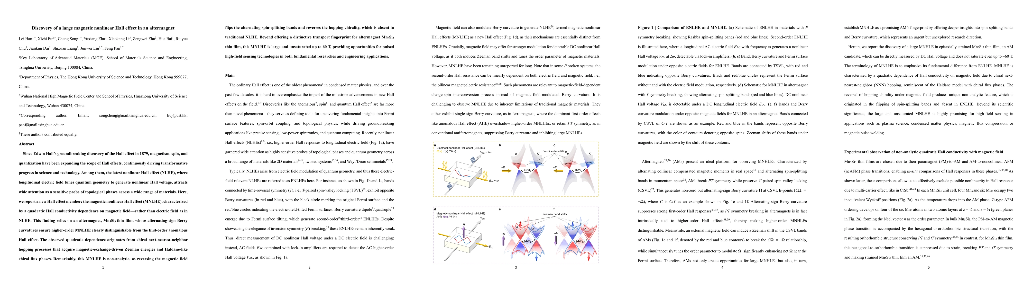 Thumbnail for Discovery of a large magnetic nonlinear Hall effect in an altermagnet