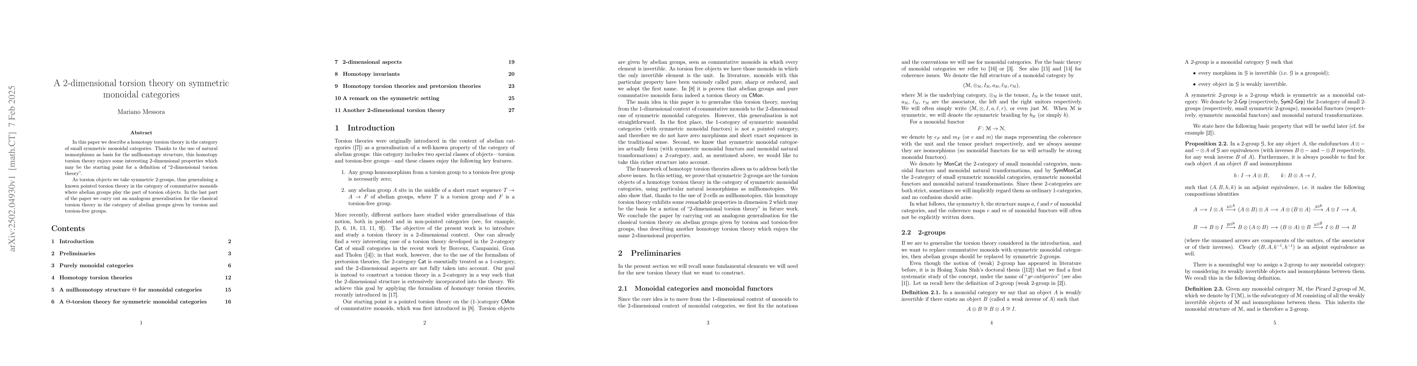 Thumbnail for A 2-dimensional torsion theory on symmetric monoidal categories