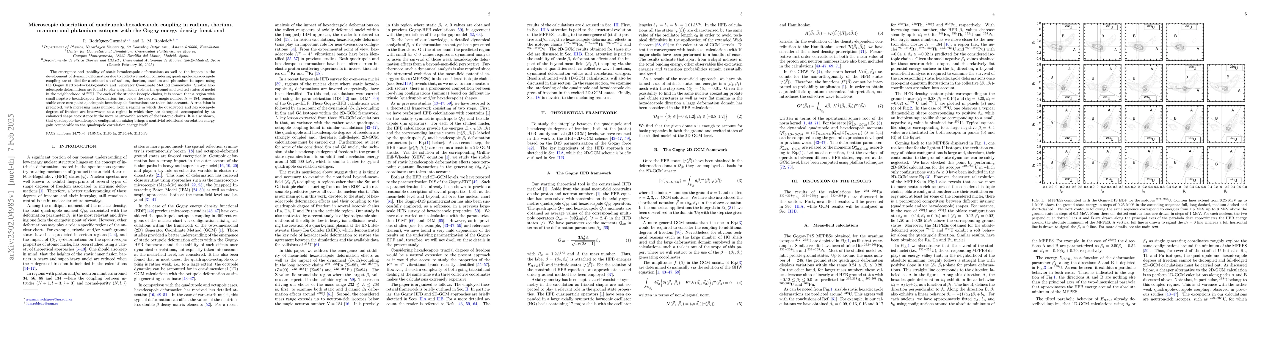 Thumbnail for Microscopic description of quadrupole-hexadecapole coupling in radium,
  thorium, uranium and plutonium isotopes with the Gogny energy density
  functional