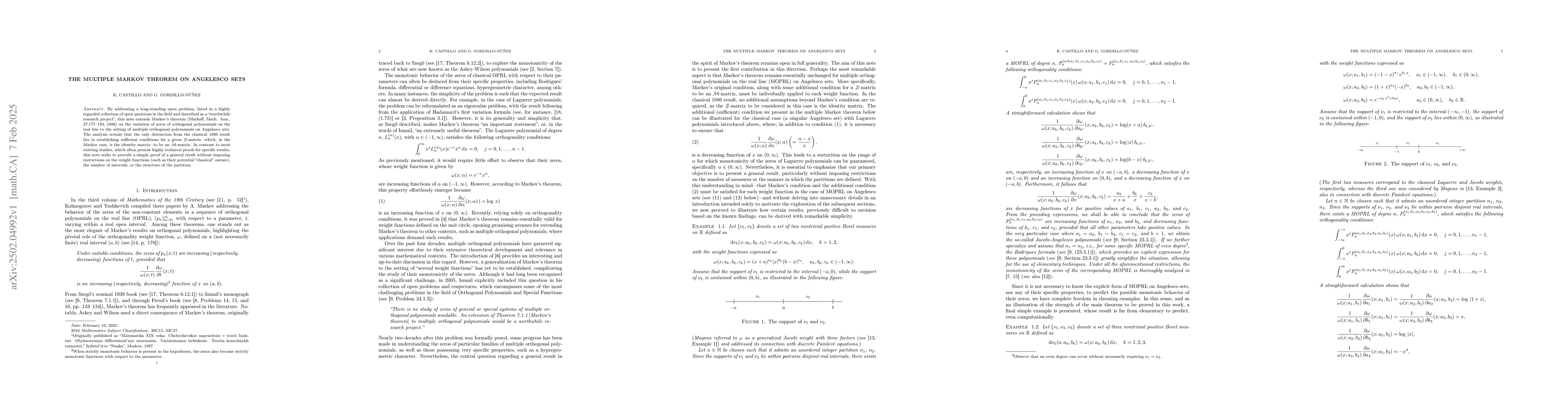 Thumbnail for The multiple Markov theorem on Angelesco sets