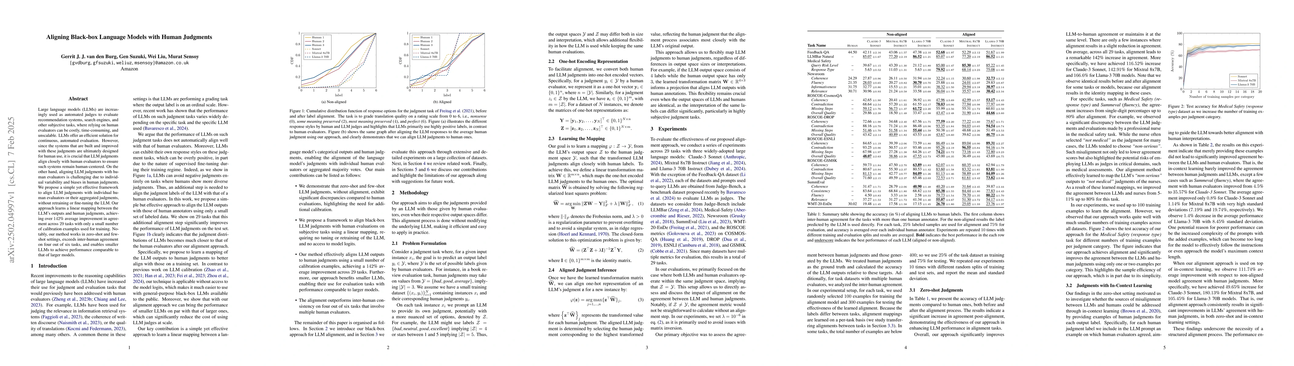 Thumbnail for Aligning Black-box Language Models with Human Judgments