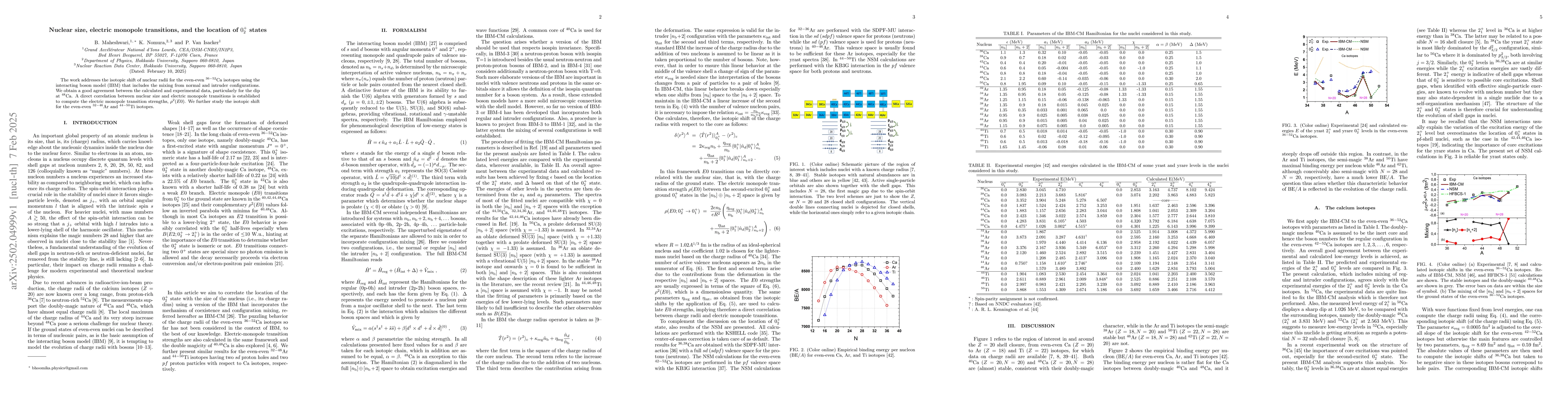 Thumbnail for Nuclear size, electric monopole transitions, and the location of $0^+_2$
  states