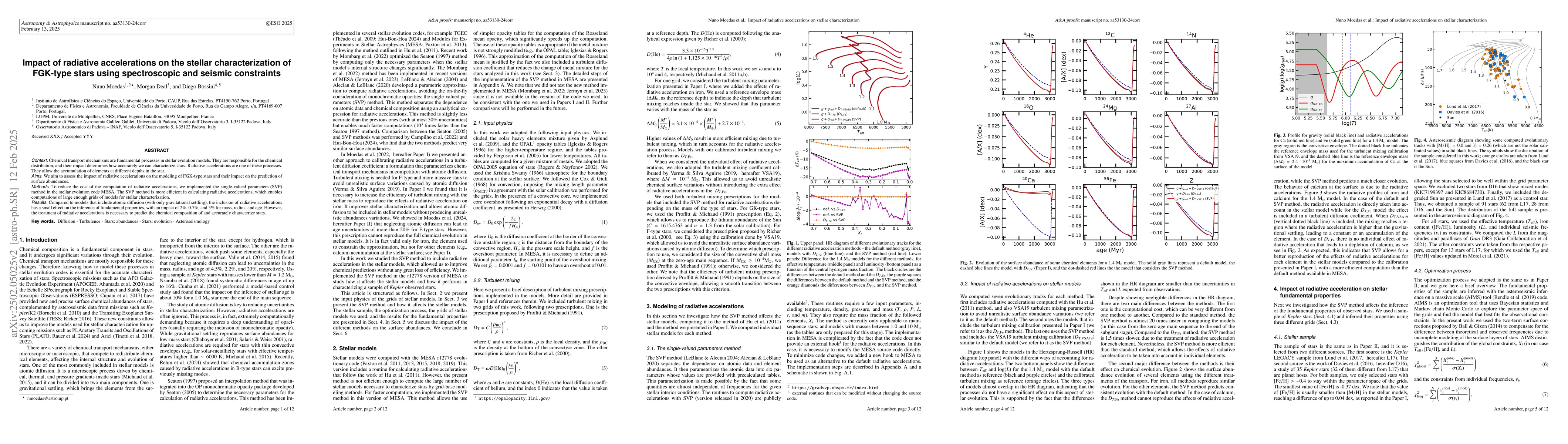 Thumbnail for Impact of radiative accelerations on the stellar characterization of
  FGK-type stars using spectroscopic and seismic constraints