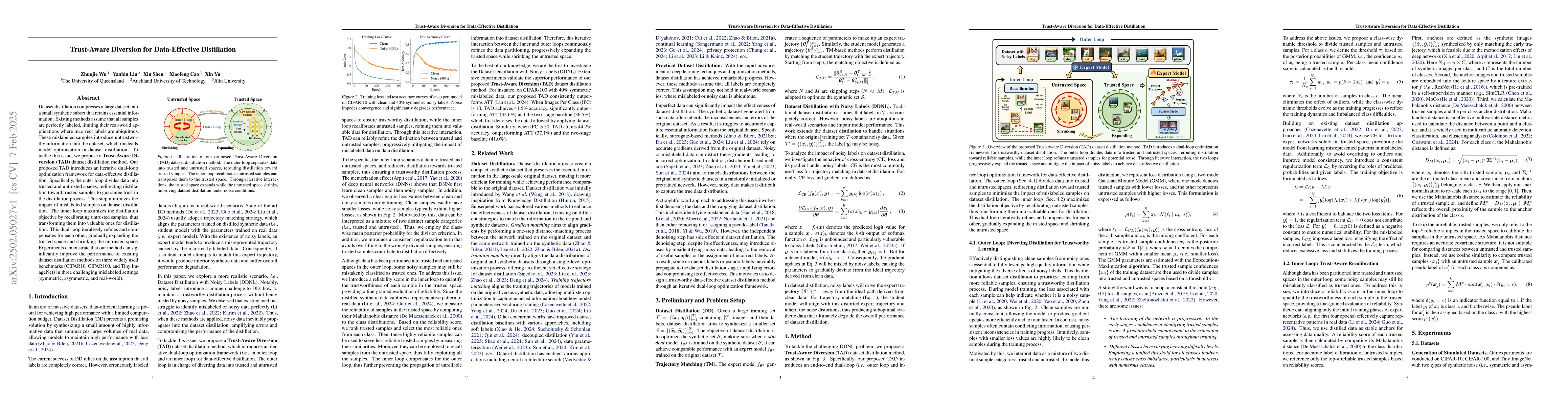 Thumbnail for Trust-Aware Diversion for Data-Effective Distillation