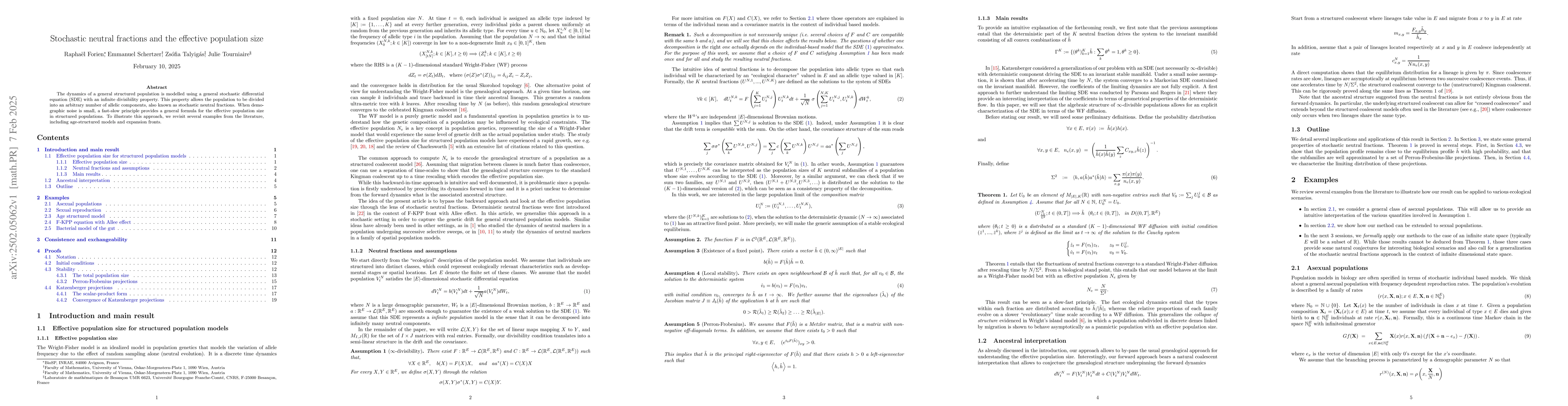 Thumbnail for Stochastic neutral fractions and the effective population size