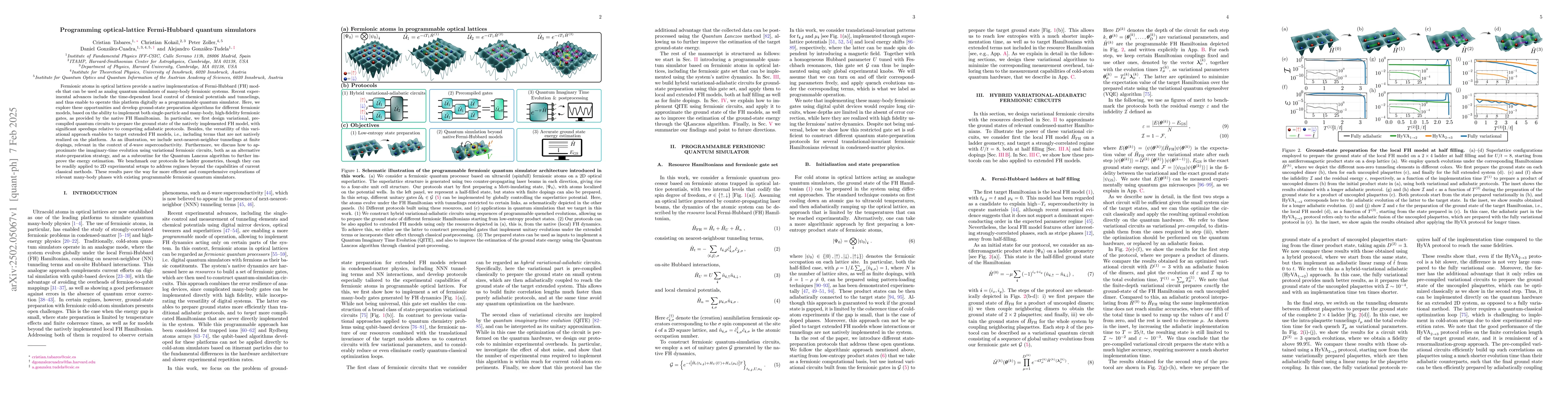 Thumbnail for Programming optical-lattice Fermi-Hubbard quantum simulators