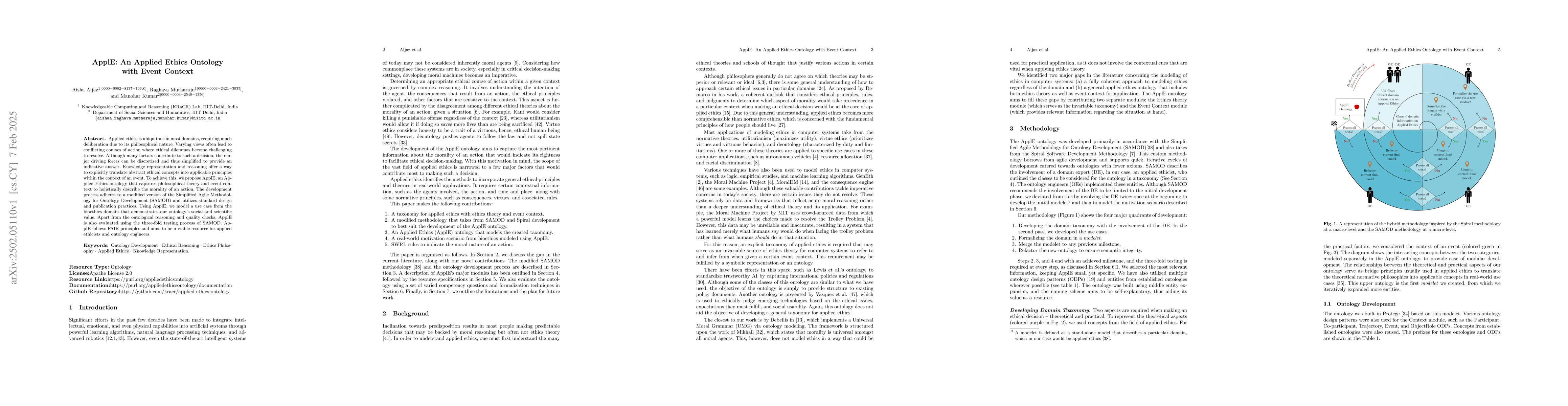 Thumbnail for ApplE: An Applied Ethics Ontology with Event Context