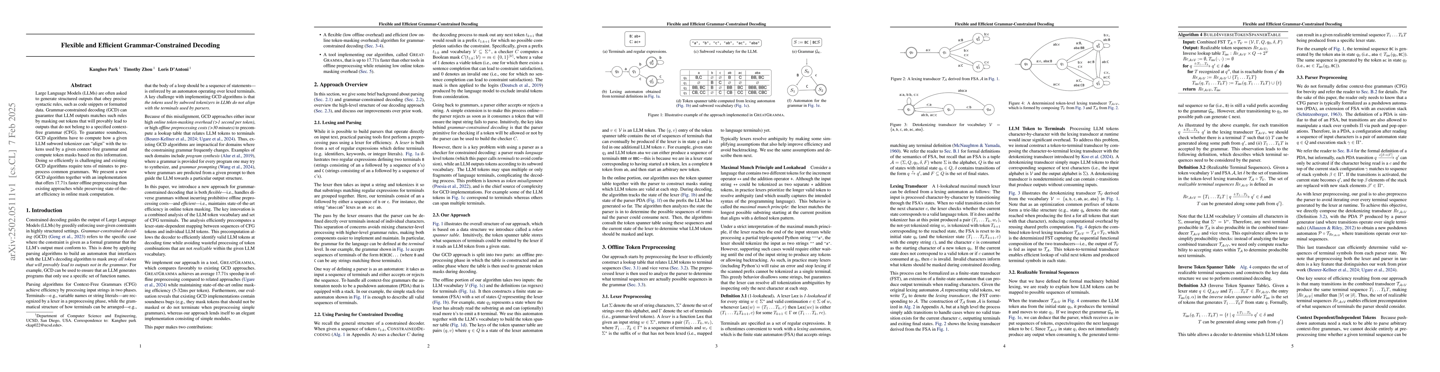 Thumbnail for Flexible and Efficient Grammar-Constrained Decoding