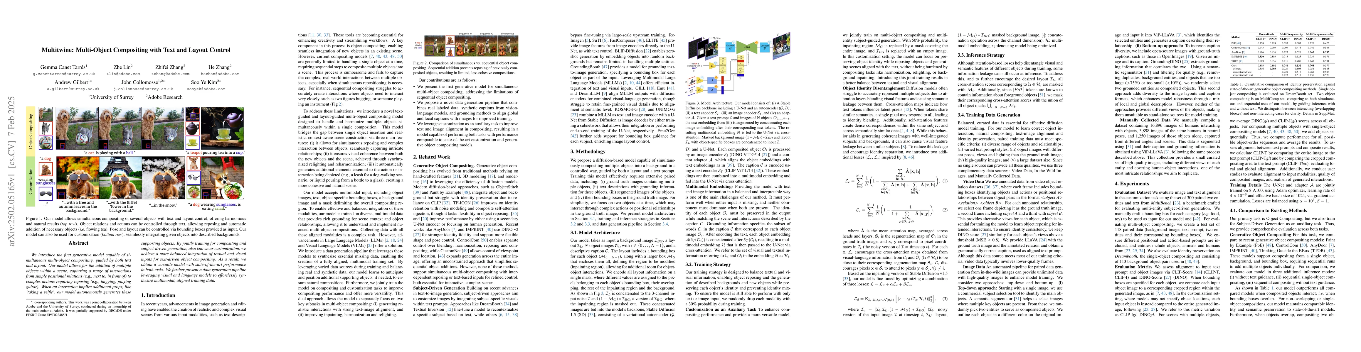 Thumbnail for Multitwine: Multi-Object Compositing with Text and Layout Control