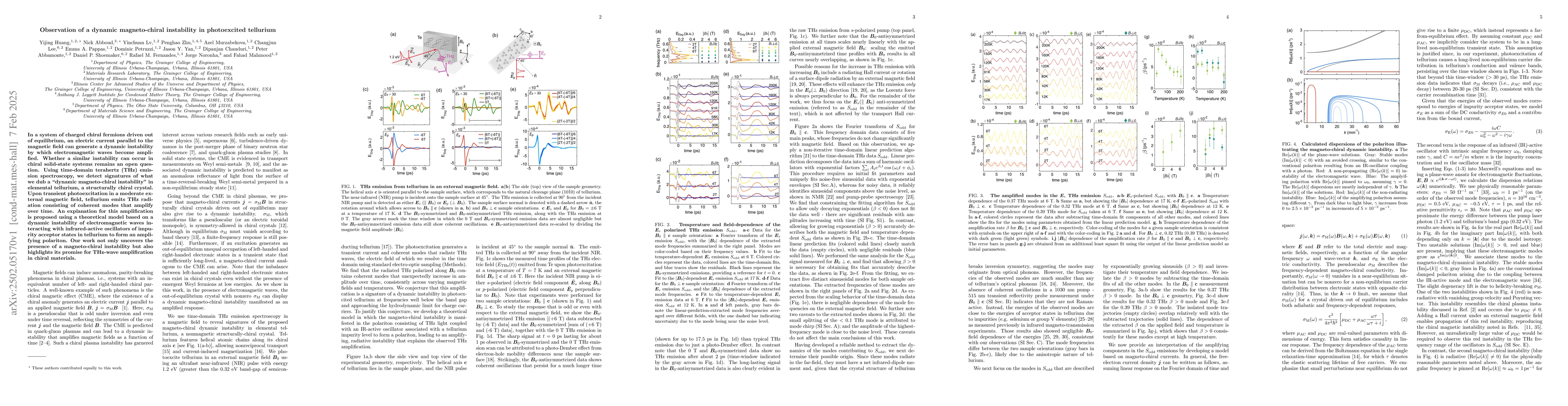 Thumbnail for Observation of a dynamic magneto-chiral instability in photoexcited
  tellurium