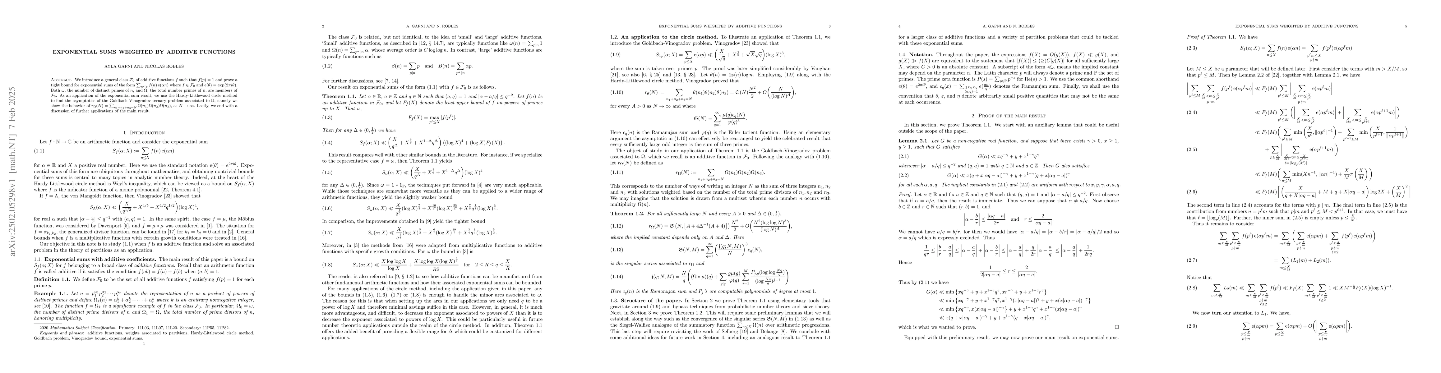 Thumbnail for Exponential sums weighted by additive functions