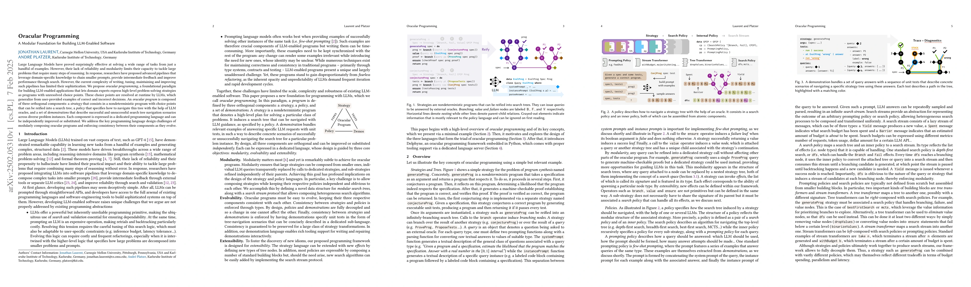 Thumbnail for Oracular Programming: A Modular Foundation for Building LLM-Enabled
  Software