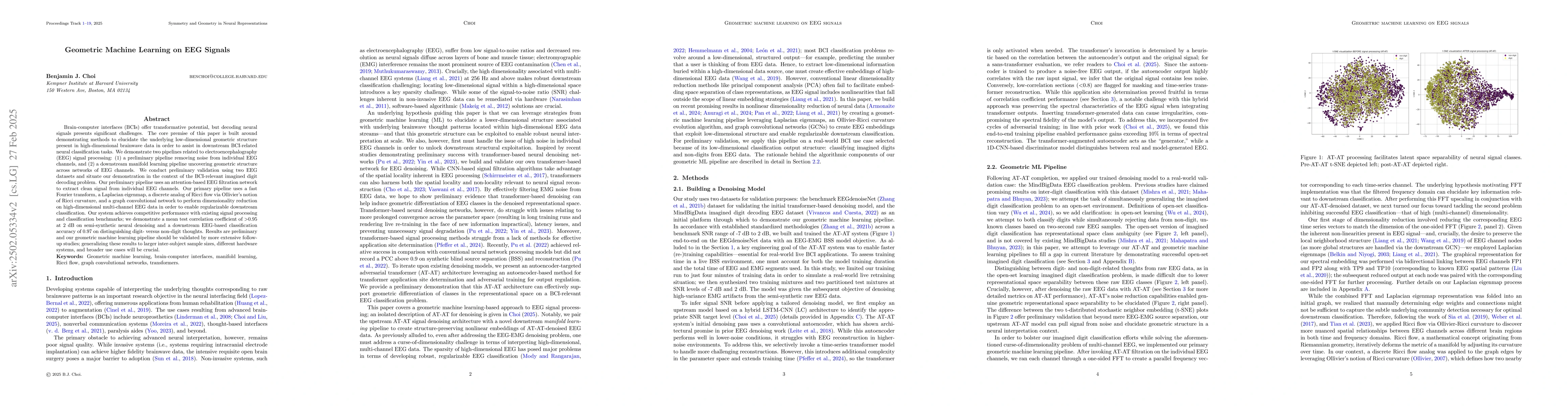 Thumbnail for Geometric Machine Learning on EEG Signals