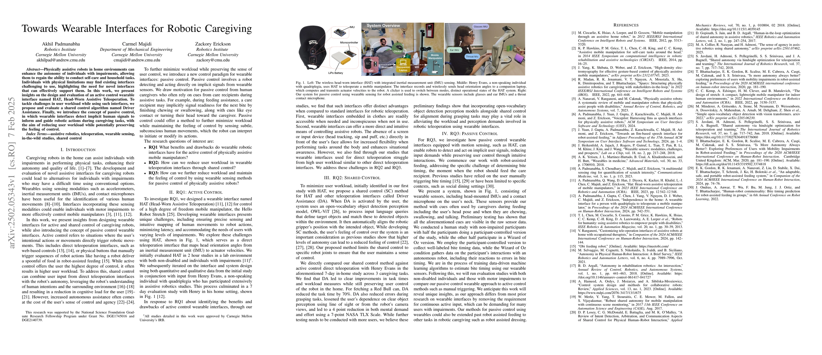 Thumbnail for Towards Wearable Interfaces for Robotic Caregiving