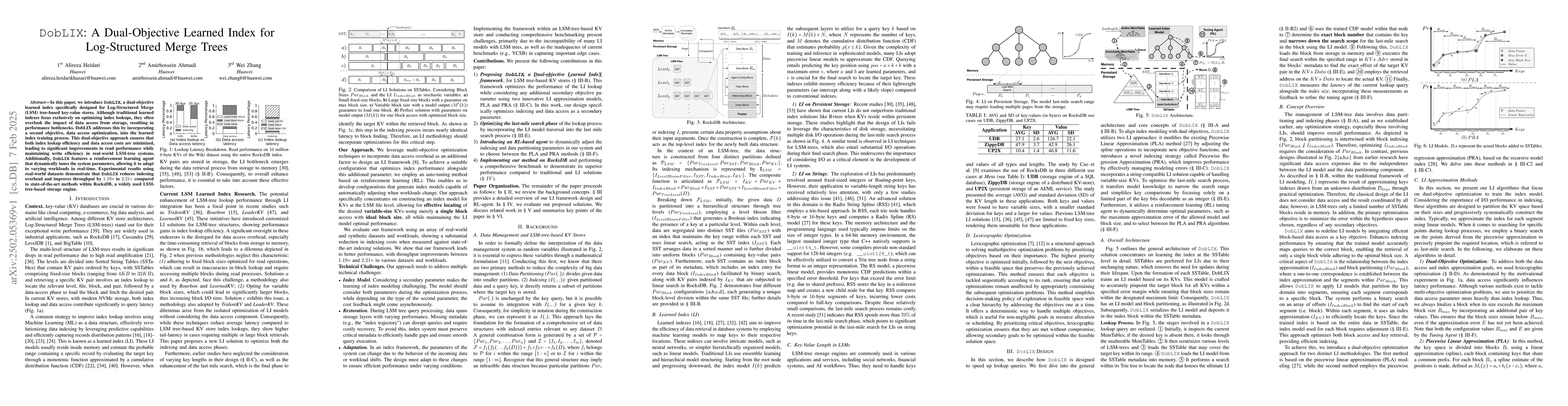 Thumbnail for DobLIX: A Dual-Objective Learned Index for Log-Structured Merge Trees