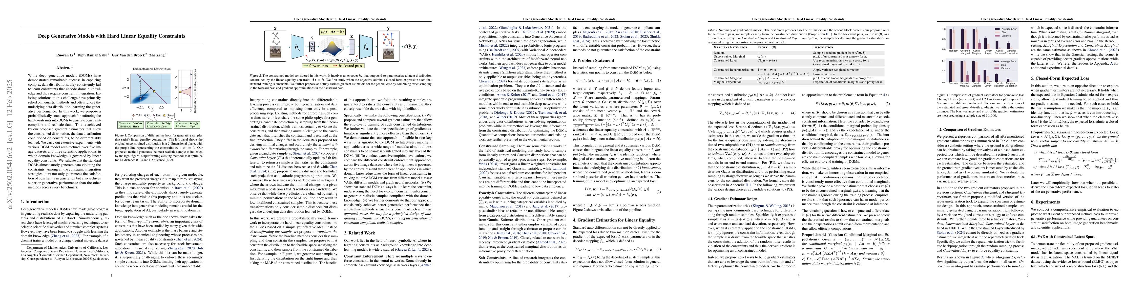 Thumbnail for Deep Generative Models with Hard Linear Equality Constraints