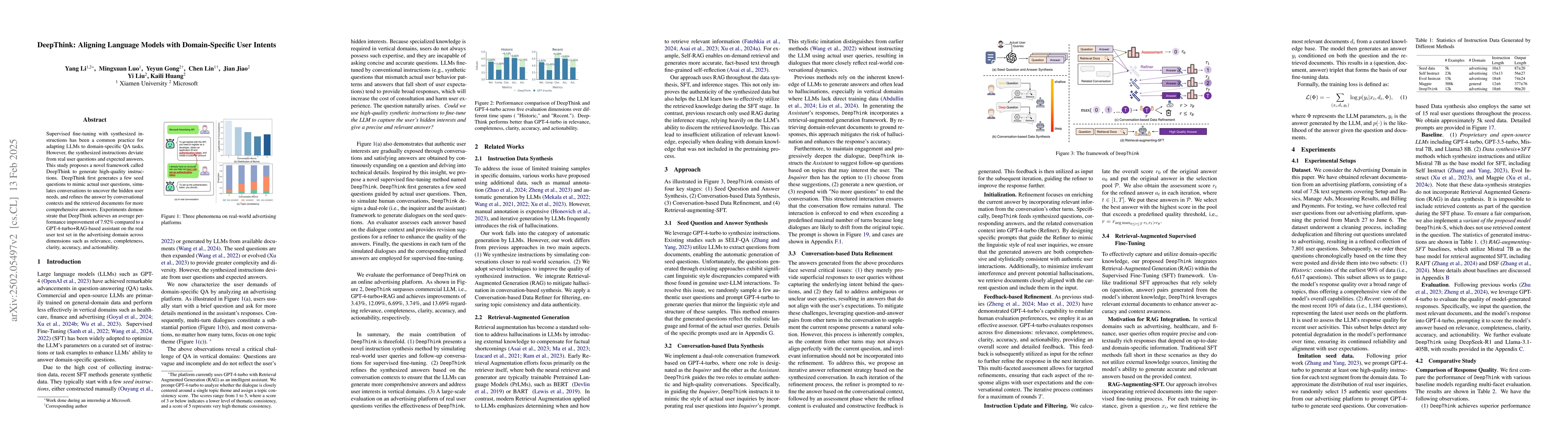 Thumbnail for DeepThink: Aligning Language Models with Domain-Specific User Intents