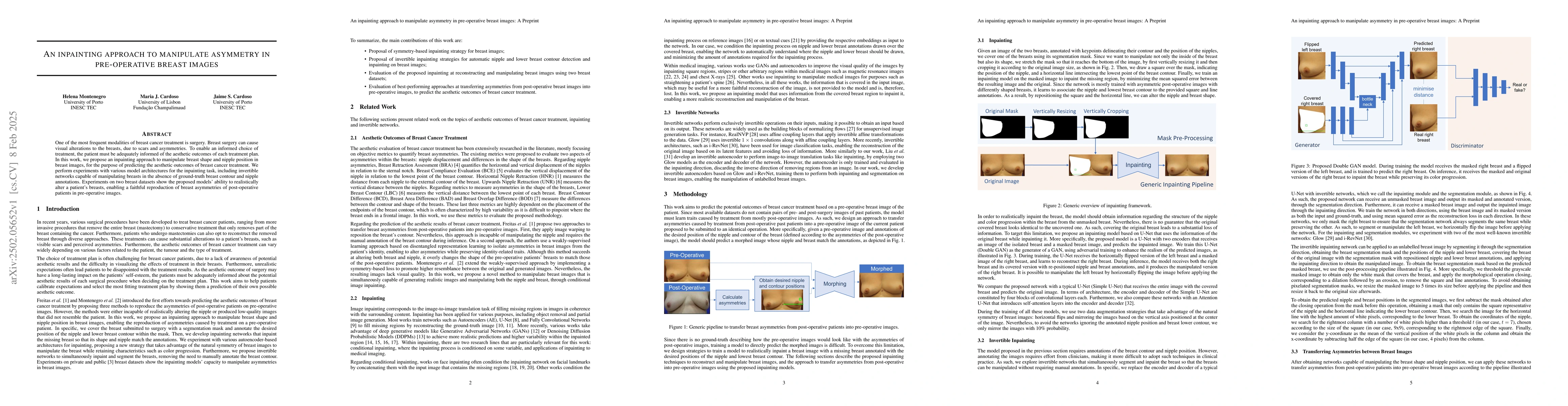 Thumbnail for An inpainting approach to manipulate asymmetry in pre-operative breast
  images