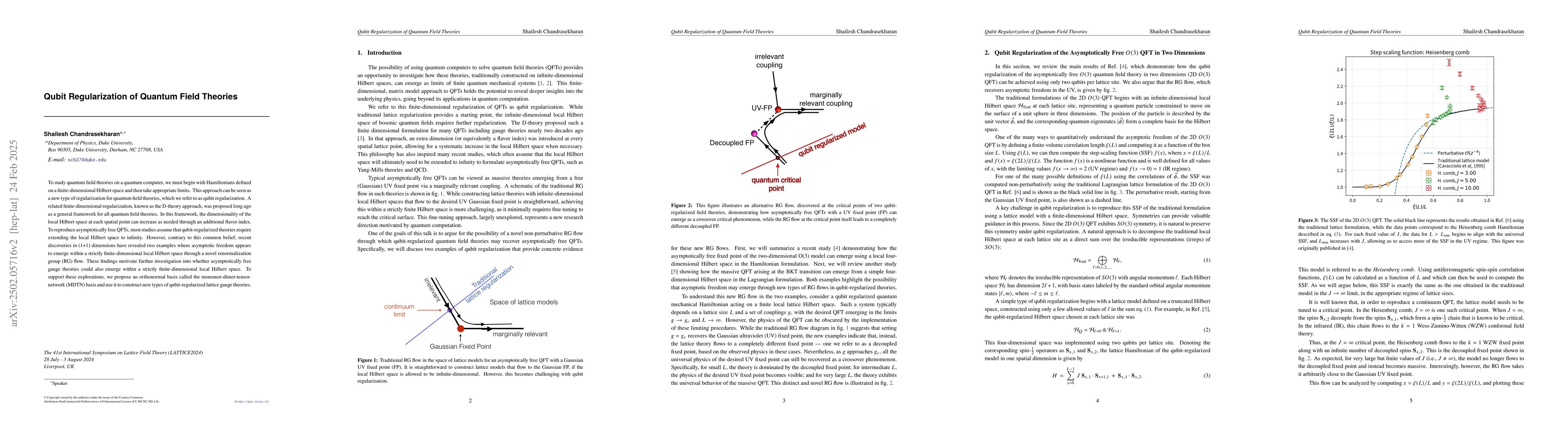 Thumbnail for Qubit Regularization of Quantum Field Theories