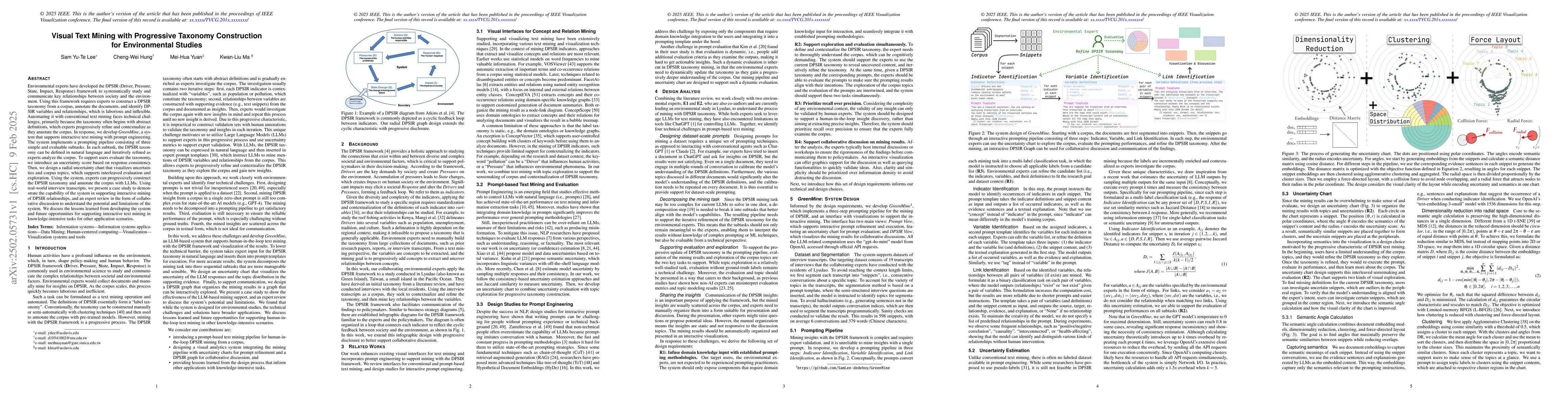 Thumbnail for Visual Text Mining with Progressive Taxonomy Construction for
  Environmental Studies