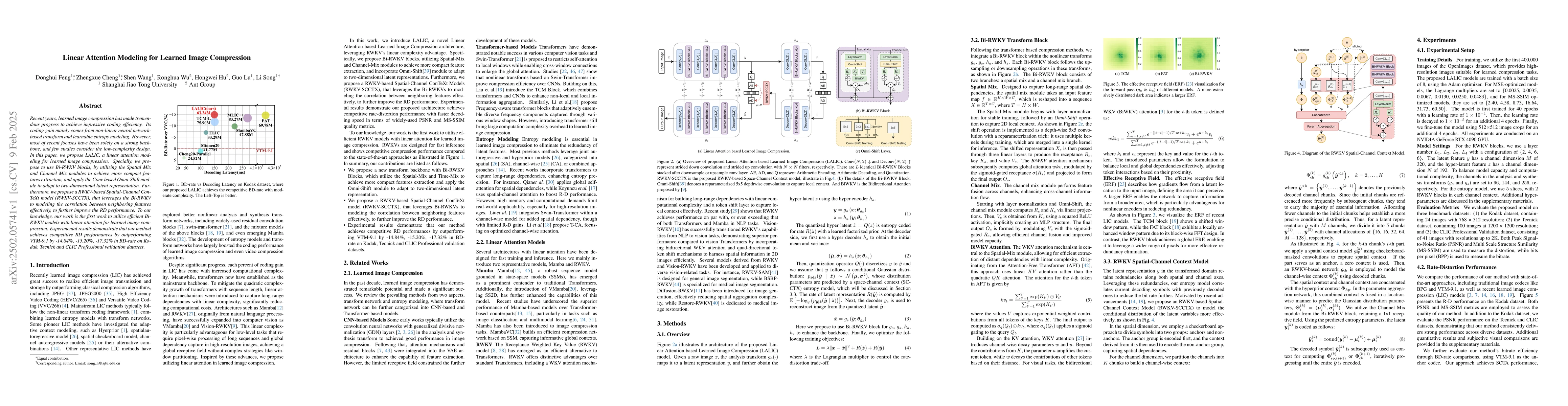 Thumbnail for Linear Attention Modeling for Learned Image Compression