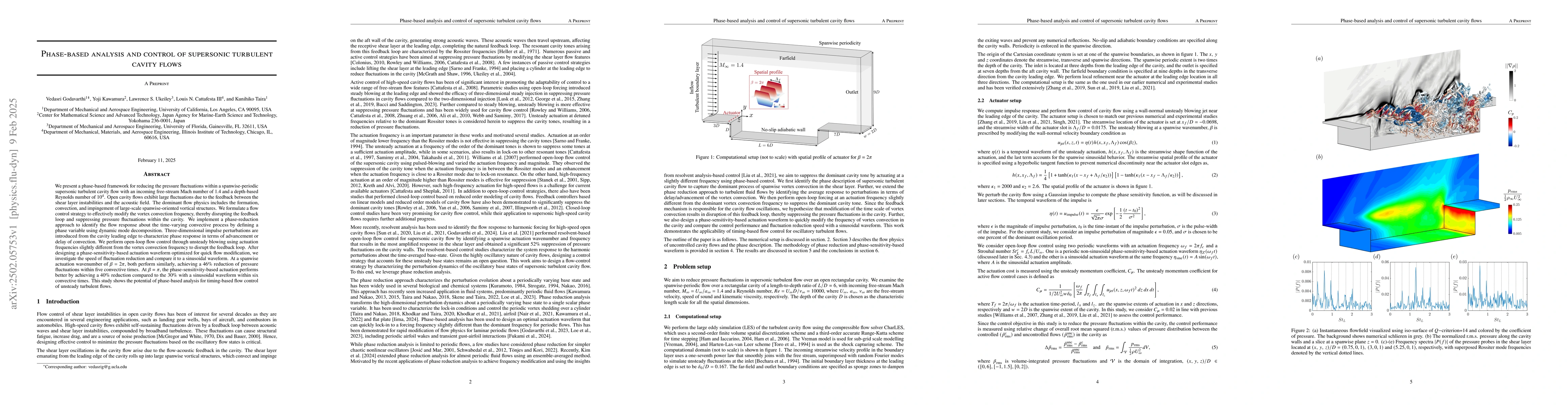 Thumbnail for Phase-based analysis and control of supersonic turbulent cavity flows