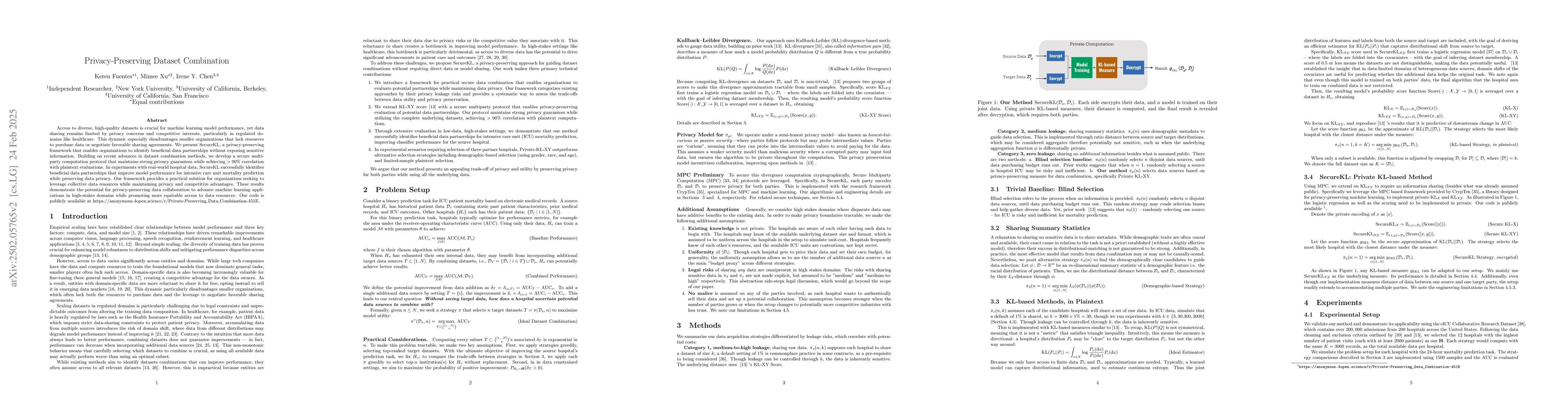 Thumbnail for Privacy-Preserving Dataset Combination