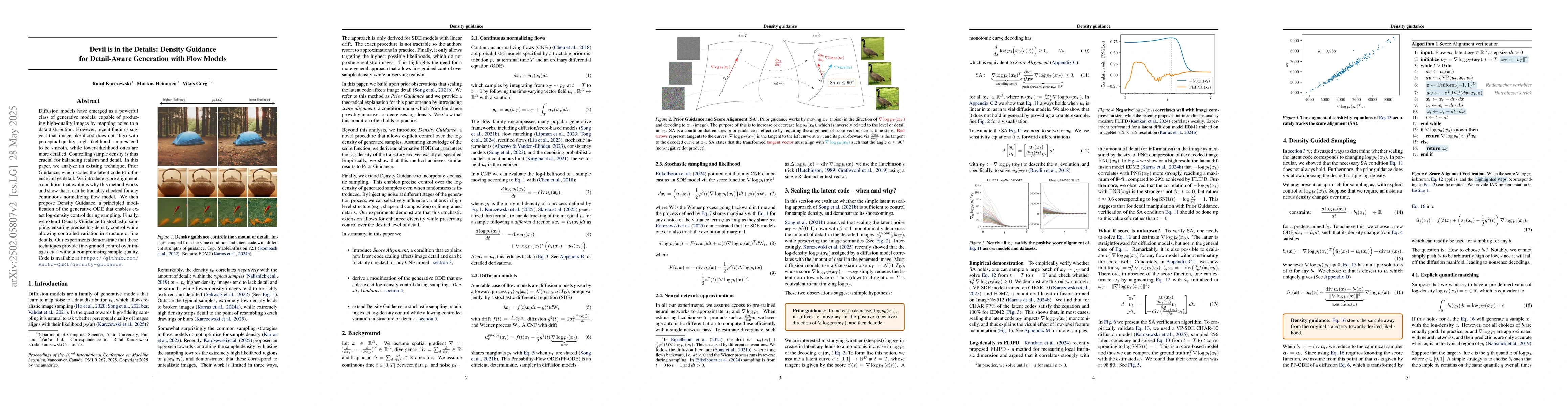 Thumbnail for Devil is in the Details: Density Guidance for Detail-Aware Generation
  with Flow Models
