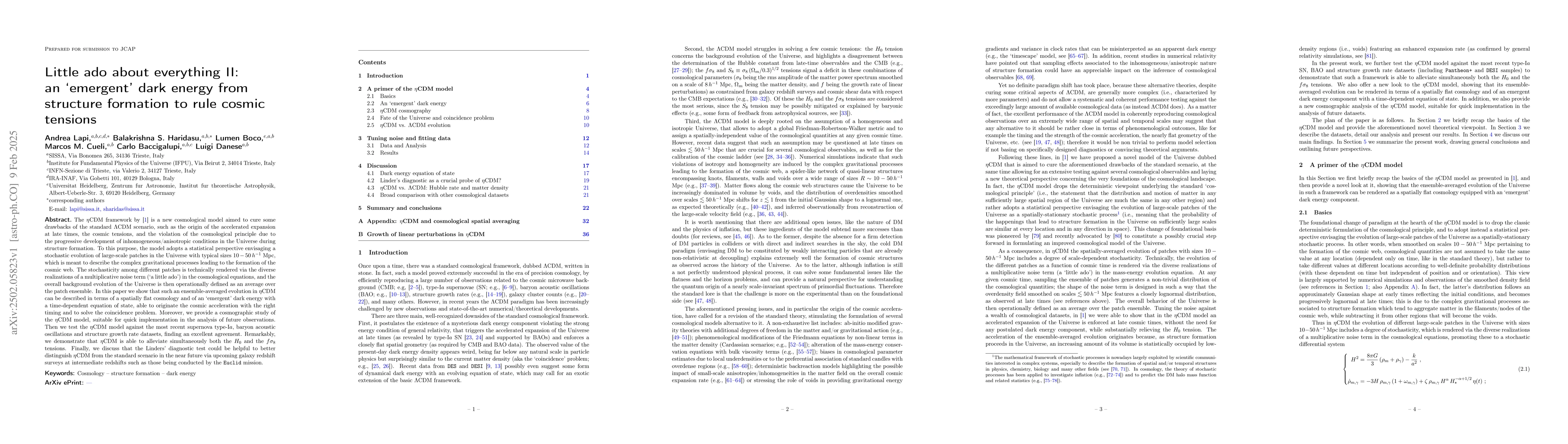 Thumbnail for Little ado about everything II: an `emergent' dark energy from structure
  formation to rule cosmic tensions