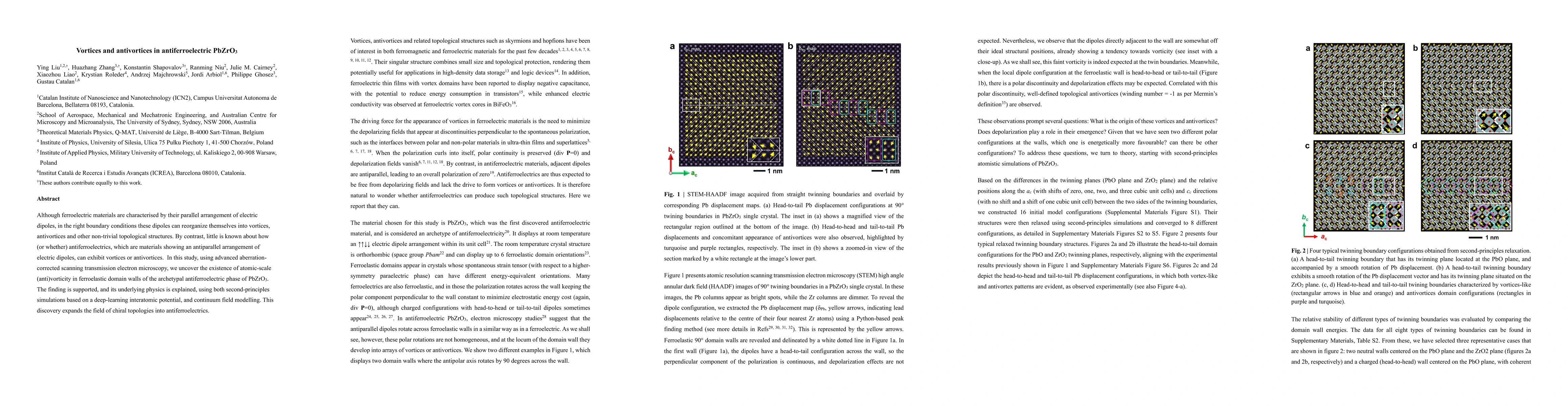 Thumbnail for Vortices and antivortices in antiferroelectric PbZrO3