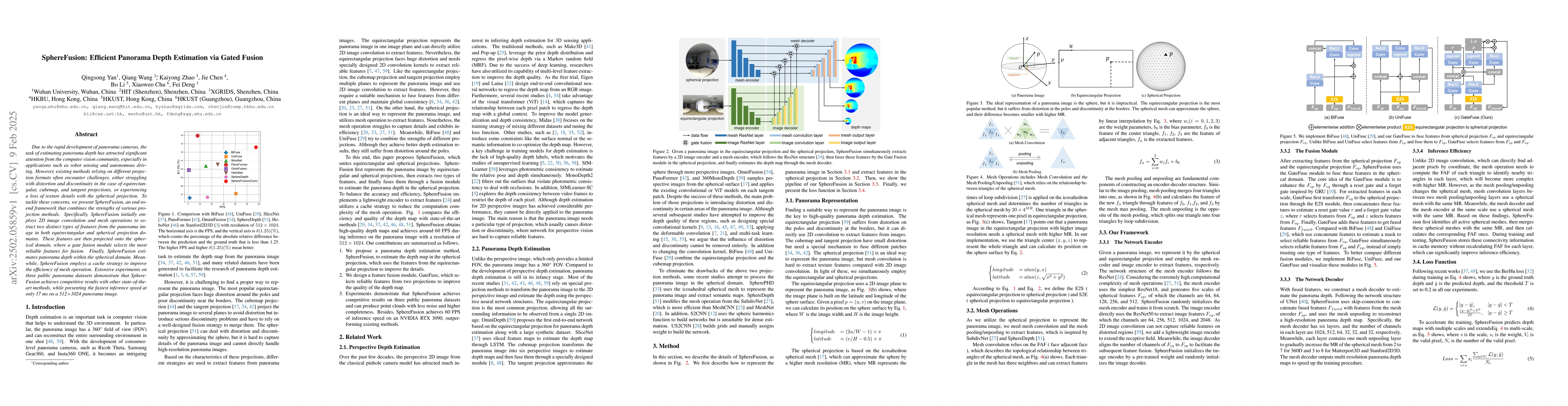 Thumbnail for SphereFusion: Efficient Panorama Depth Estimation via Gated Fusion