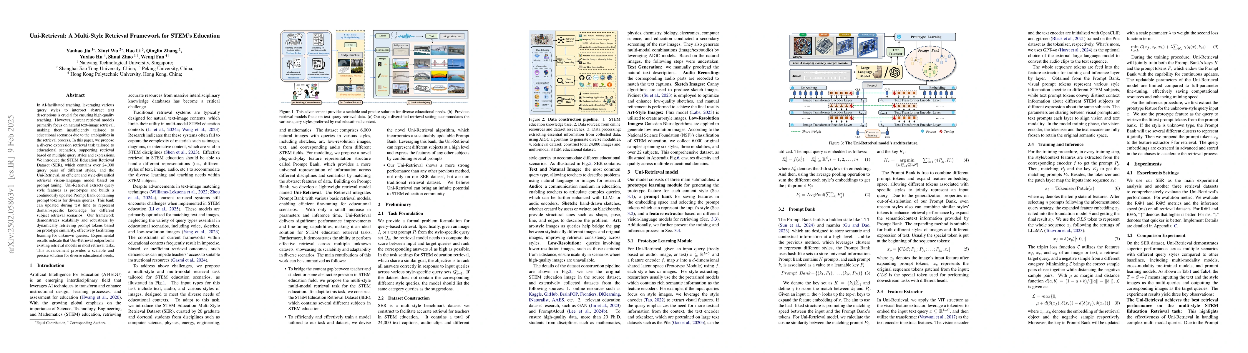 Thumbnail for Uni-Retrieval: A Multi-Style Retrieval Framework for STEM's Education
