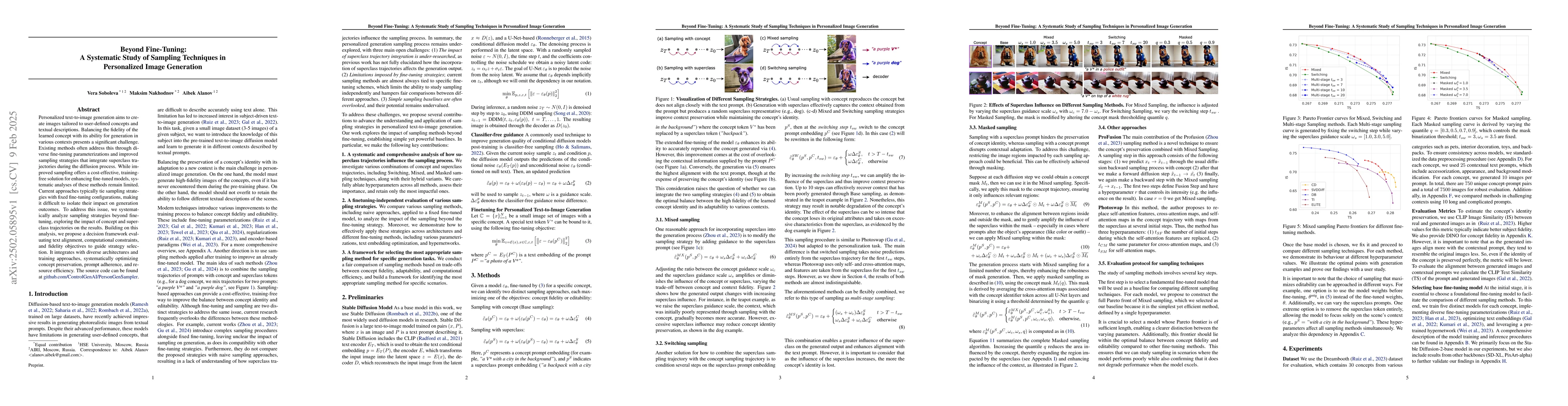 Thumbnail for Beyond Fine-Tuning: A Systematic Study of Sampling Techniques in
  Personalized Image Generation