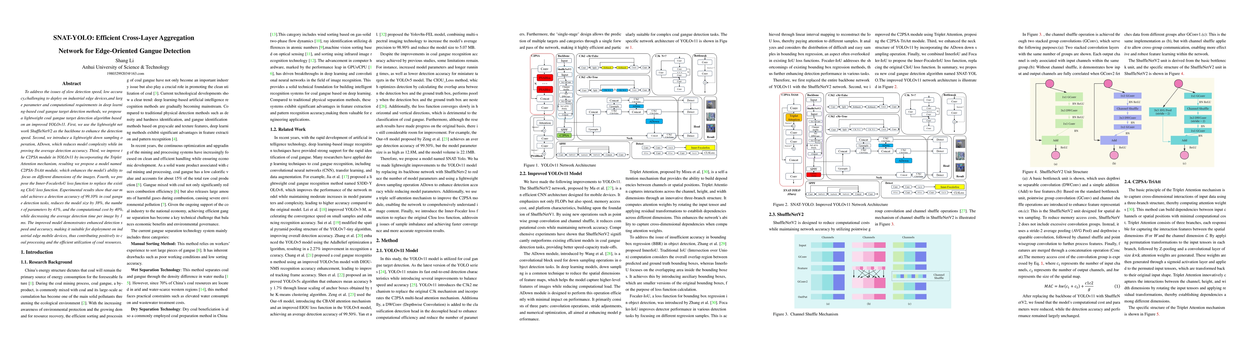 Thumbnail for SNAT-YOLO: Efficient Cross-Layer Aggregation Network for Edge-Oriented
  Gangue Detection