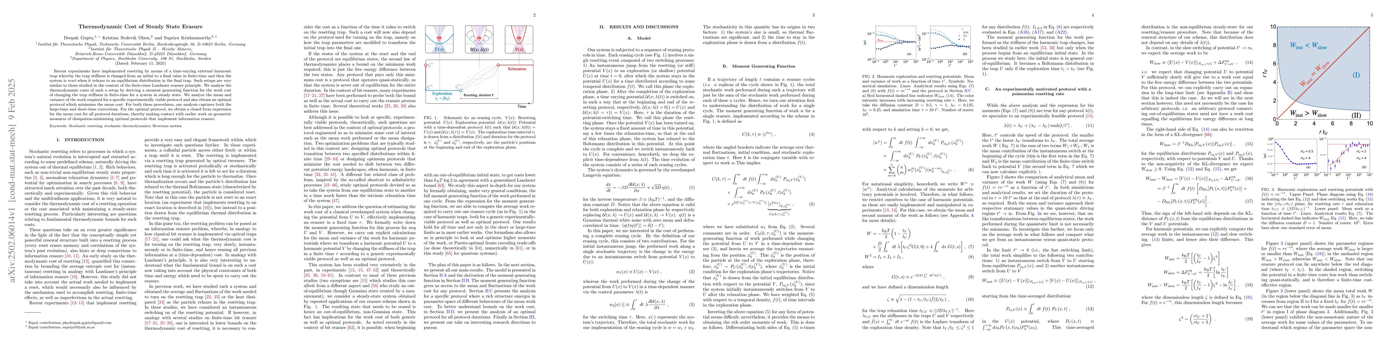 Thumbnail for Thermodynamic Cost of Steady State Erasure