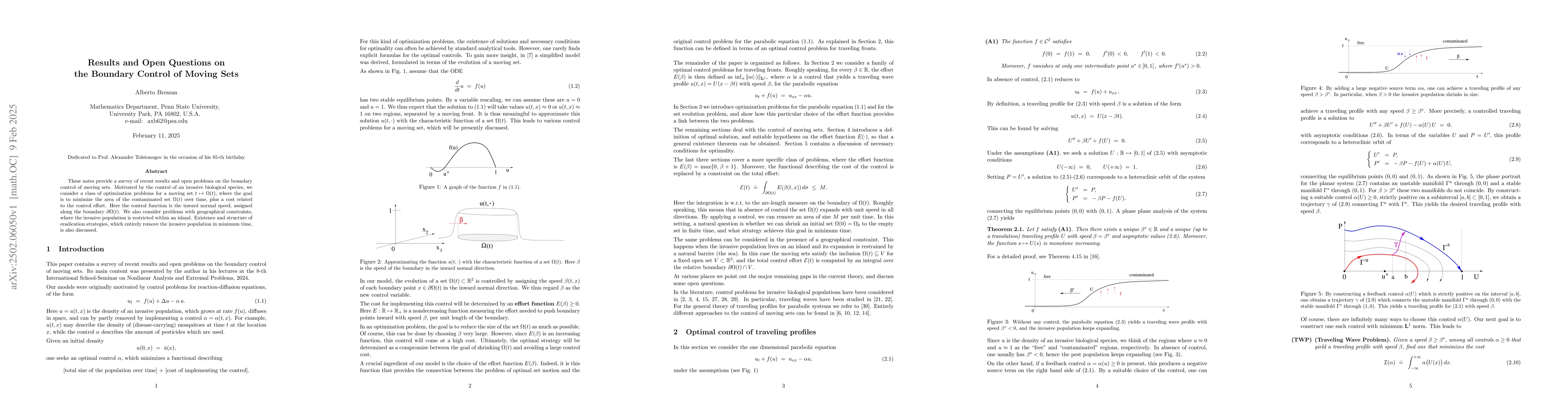 Thumbnail for Results and open questions on the boundary control of moving sets