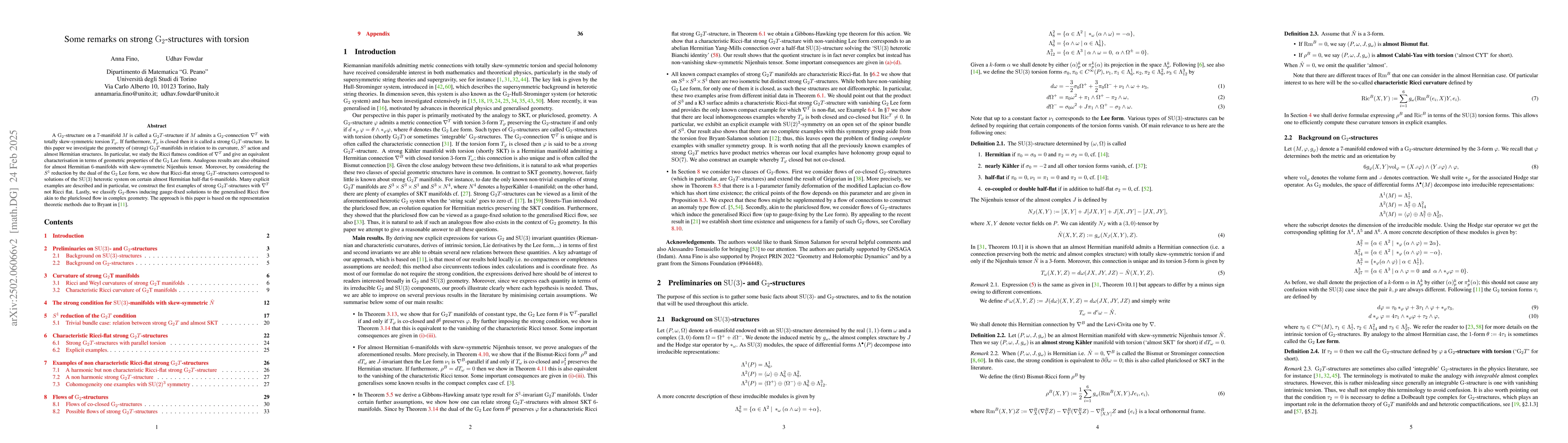 Thumbnail for Some remarks on strong $\mathrm{G}_2$-structures with torsion