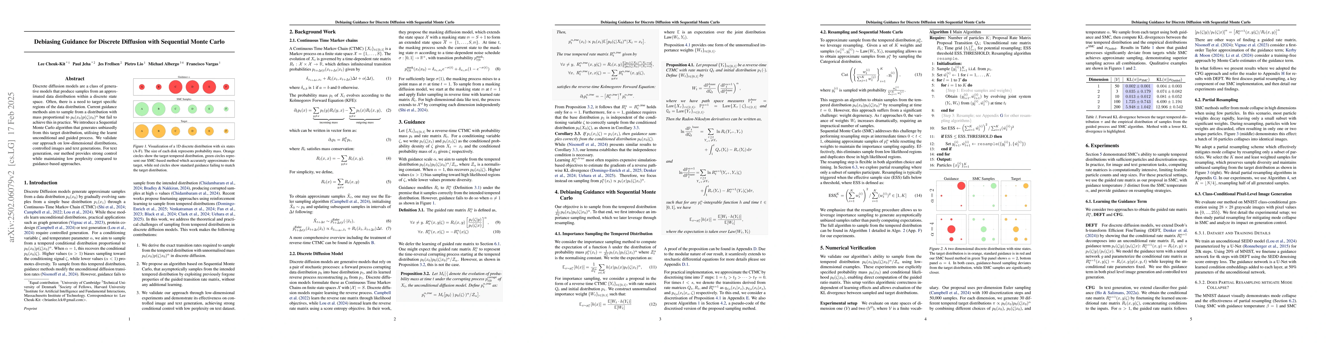 Thumbnail for Debiasing Guidance for Discrete Diffusion with Sequential Monte Carlo